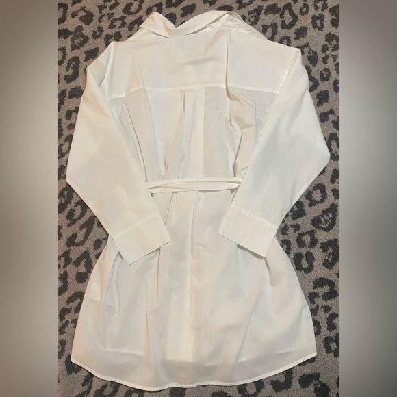 Abercrombie Relaxed Poplin Shirt Dress - Picture 6 of 7